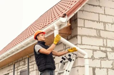 Pose et remplacement de gouttières à Confort